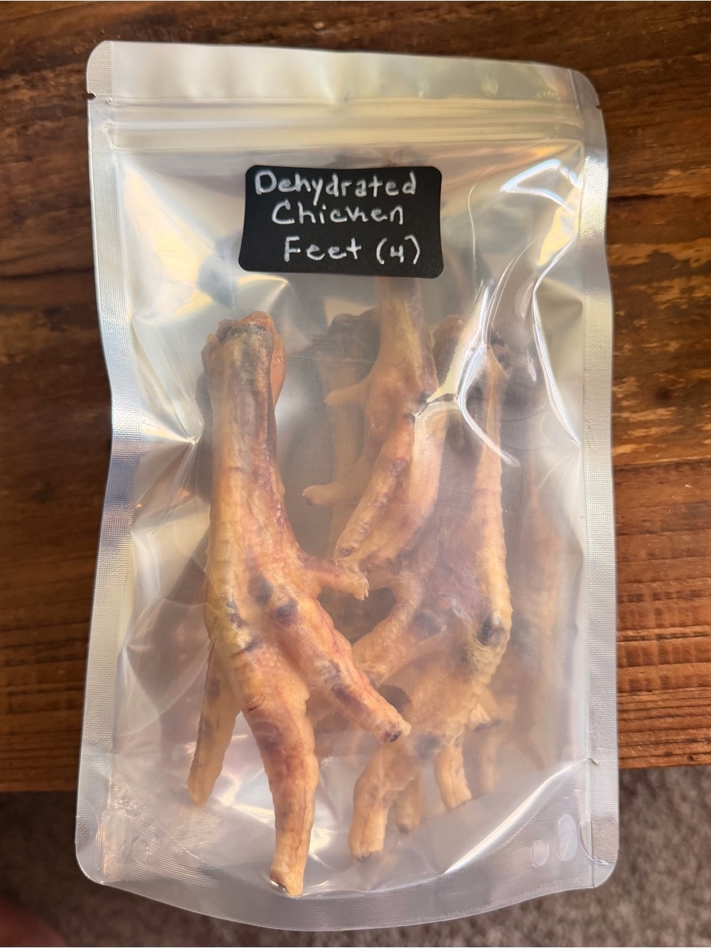 Organic Pasture Raised Dehydrated Chicken Feet for Dogs
